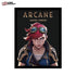 "Framed Arcane (Vi) collector print featuring bold artwork of Vi in dynamic detail."
"Close-up of the professionally framed Vi print with a polished, durable finish."
"Display-ready Arcane Vi collector print hanging on a modern wall."
"Premium Arcane (Vi) framed artwork perfect for fans and collectors."
