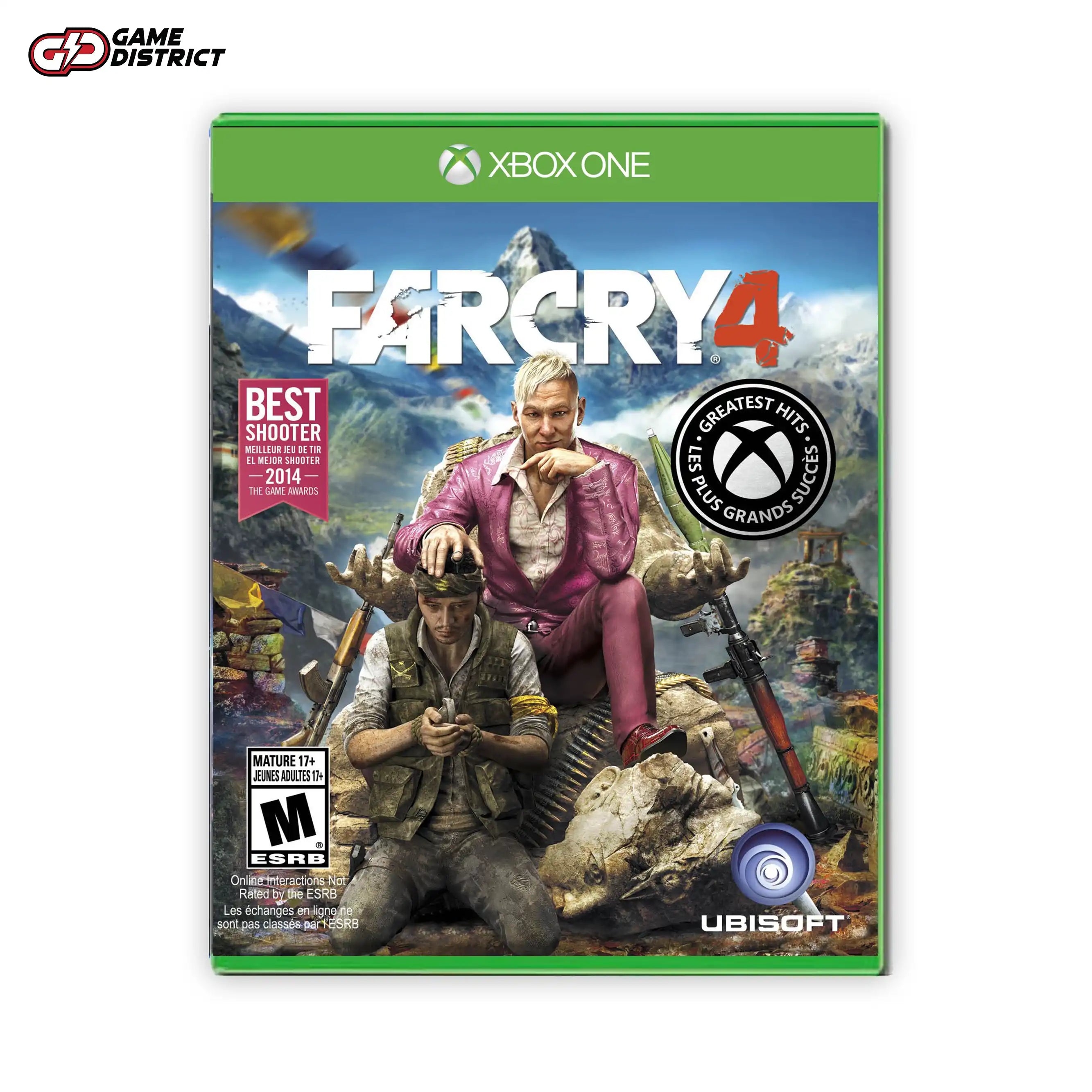 Far Cry 4 Xbox Game Cover DVD Buy Online Mockup Used