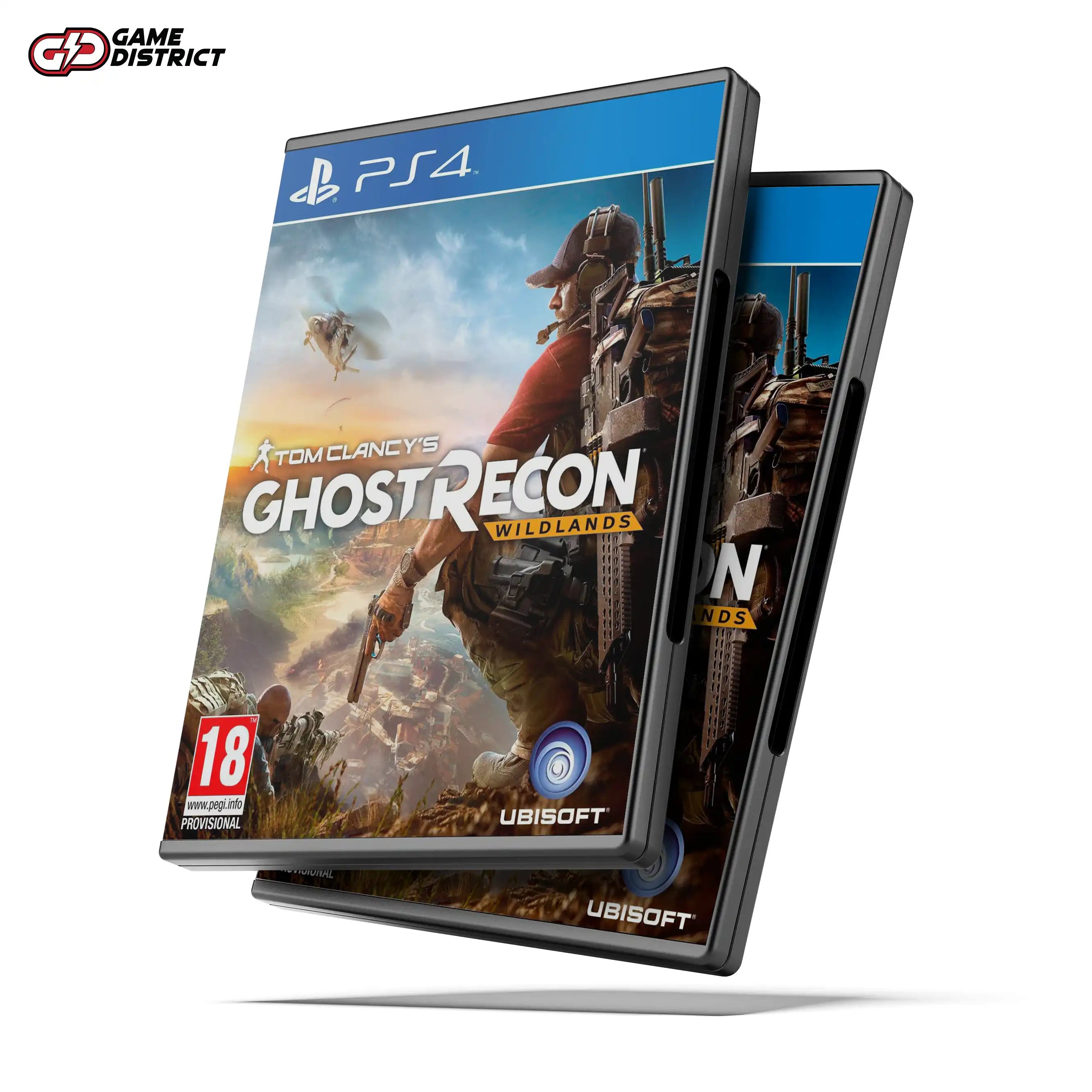 Ghost Recon Wildlands PS4 Game Cover DVD Buy Online Mockup Used